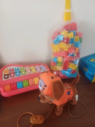 Lote Juguetes: Xilófono, Perro y Bloques