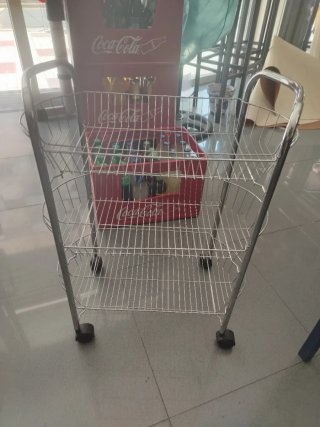 Carrito Frutero Metálico con Ruedas