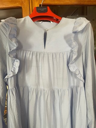 Vestido midi Zara azul