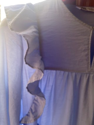 Vestido midi Zara azul