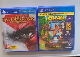 Pack Juegos Ps4: God of War y Crash Bandicoot