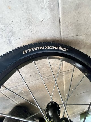 Bicicleta infantil BTWIN negra y verde