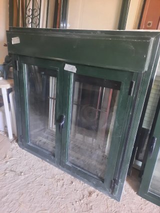 Lote 3 ventanas climalit verde