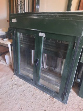 Lote 3 ventanas climalit verde