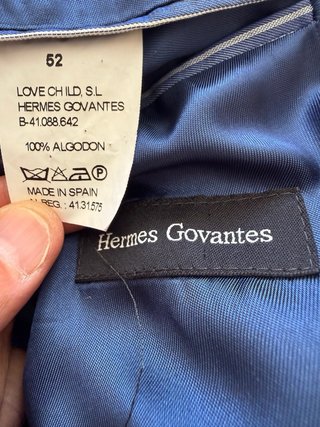 Americana Hermes Govantes Rayas Talla 52