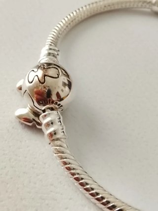 Pulsera Pandora 17cm Stitch Disney Plata con caja