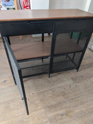 Mueble industrial metal y madera