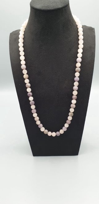 Collana Quarzo Rosa e Oro 14K Artigianale
