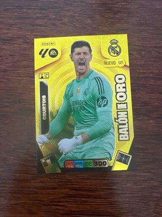 Courtois Balón de Oro Nuevo Panini 521