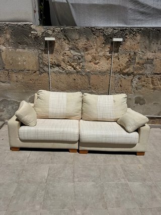 Sofá 2/3 plazas tela beige
