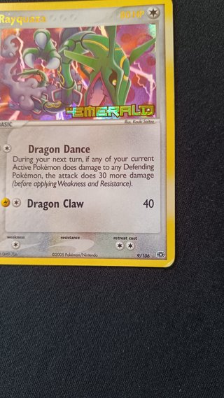 Rayquaza #9 Reverse Holo Emerald Joya sello PSA