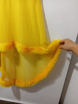 Camisón Babydoll encaje amarillo Talla M