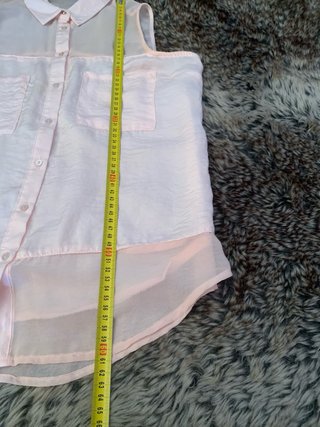 Camisa Bershka sin mangas rosa Talla S