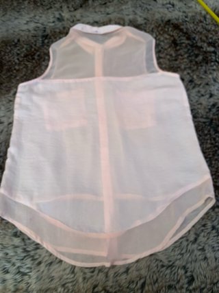 Camisa Bershka sin mangas rosa Talla S