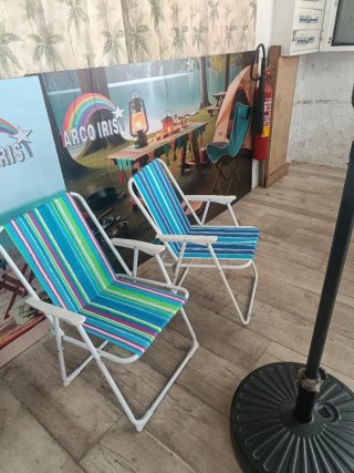Sillas de Playa Plegables (2 unidades)