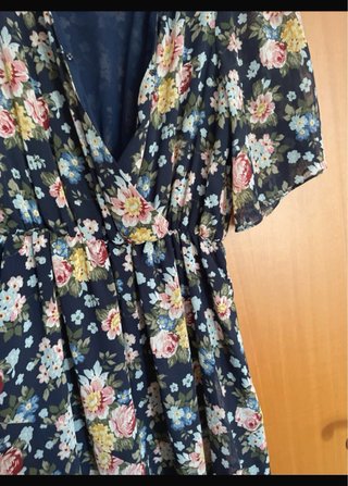 Pepe Jeans vestito midi fiori taglia M
