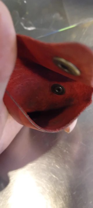 Cartera monedero cuero artesanal