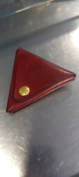 Cartera monedero cuero artesanal