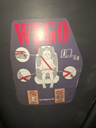 Silla de coche Klippan Wego (15-36 kg) con ISOFIX