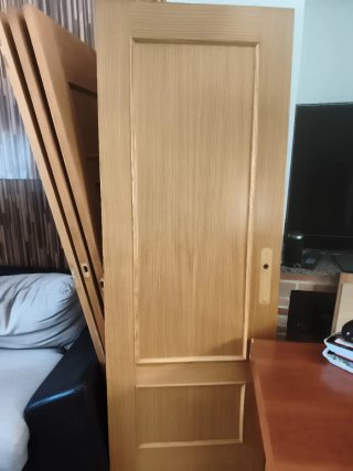 Puerta de madera 6 unidades lista para montar