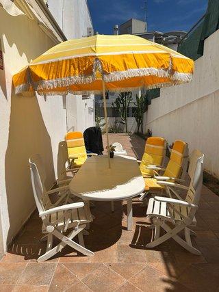 6 Sillas Terraza Plegables todas tienen sus fundas