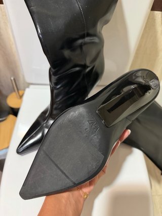 Botas de tacón Zara negras