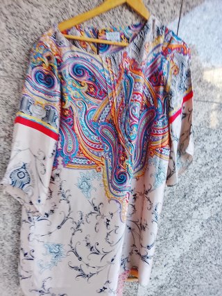 Vestido estampado paisley talla 46