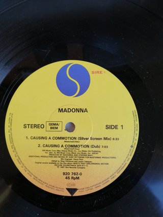 Madonna - Causing A Commotion 12" Maxi