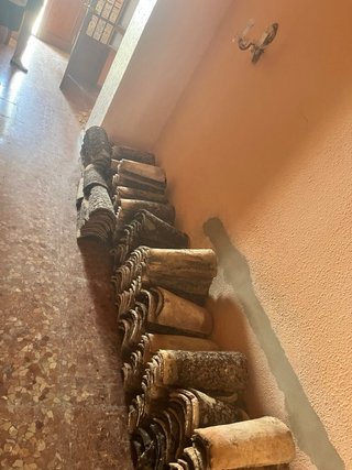 Tejas de barro