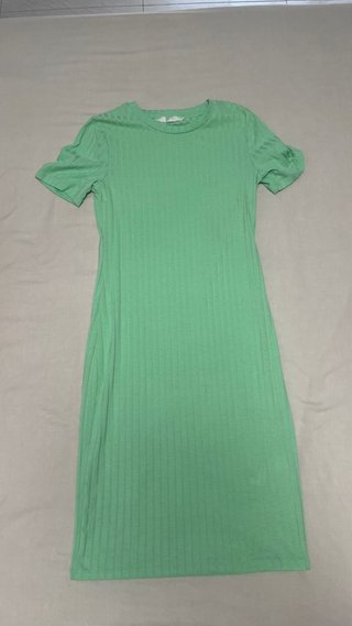 Vestido verde Primark Talla S