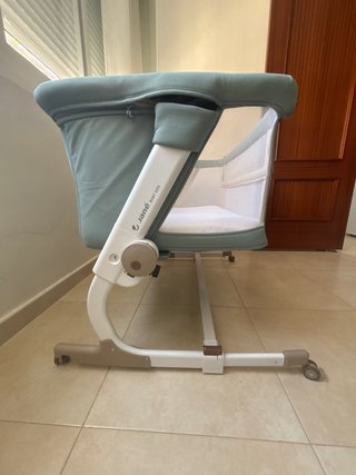 Minicuna Jane gris con ruedas