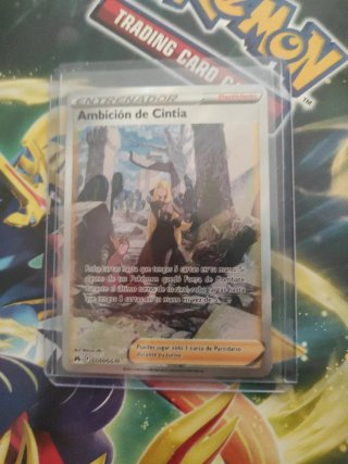 Carta Pokémon Entrenador Ambición de Cintia