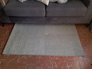 Alfombra salón gris 150x100 cm