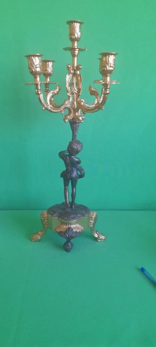 Candelabro Bronce Lancini Italia Nuevo