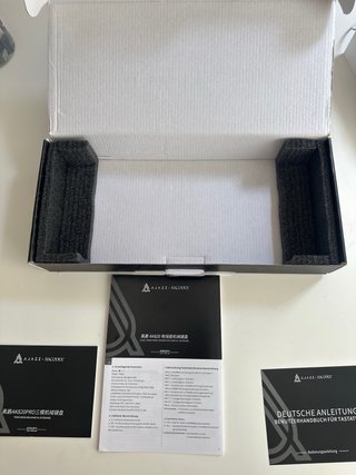 Teclado Ajaaz AK820 Pro Gris y Amarillo