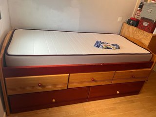 Cama con colch + TRANSPORTE Y MONTAJE INCLUIDO180€