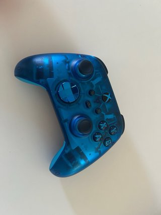 Mando Xbox One X/S Azul Transparente
