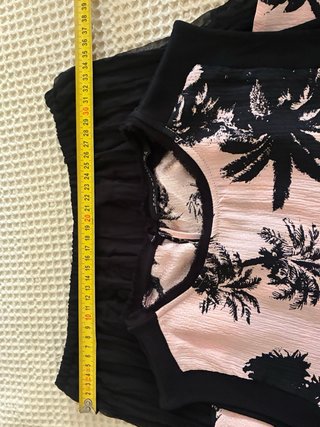 Conjunto Top y Falda Estampado Palmeras