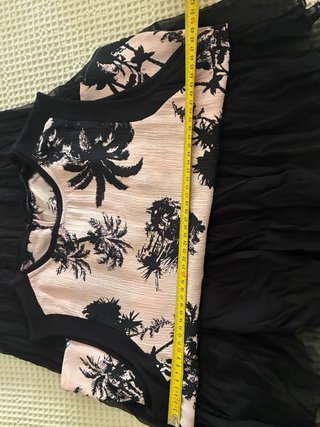 Conjunto Top y Falda Estampado Palmeras