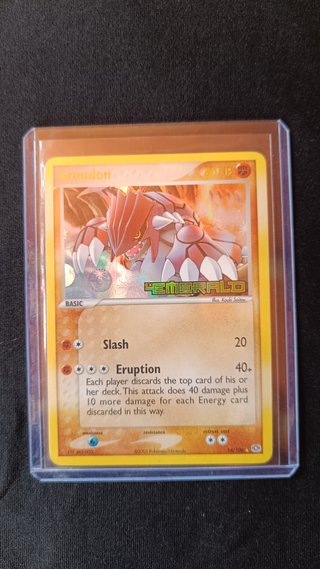 Groudon #14 Reverse Holo Emerald sello PSA
