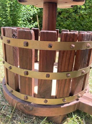 Prensa de vino manual de madera