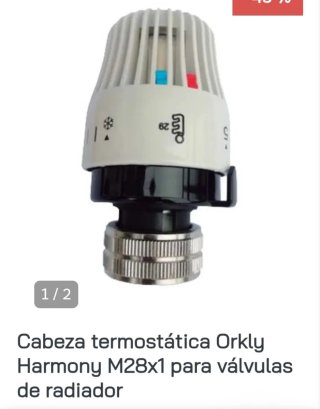 4 Cabezas Termostáticas Orkli Harmony M28 -12€ c/u