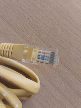 Cable Red Ethernet RJ45 CAT5e Amarillo