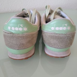 Zapatillas Diadora blanco y verde mujer