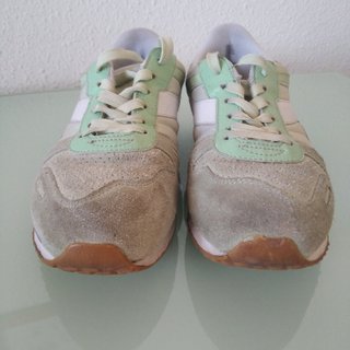 Zapatillas Diadora blanco y verde mujer