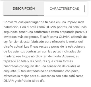 Sofá Cama Tela OLIVIA Verde 2 Plazas