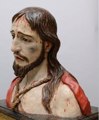 Ecce Homo terracota policromada