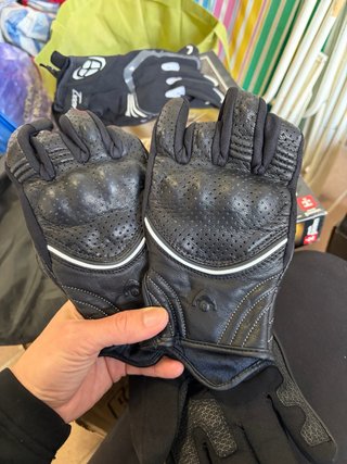 Guantes de moto cuero verano talla M