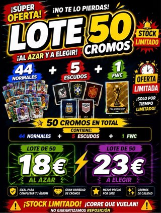 !SUPER LOTE! 50 CROMOS + 5 ESCUDOS + 1 FWC!