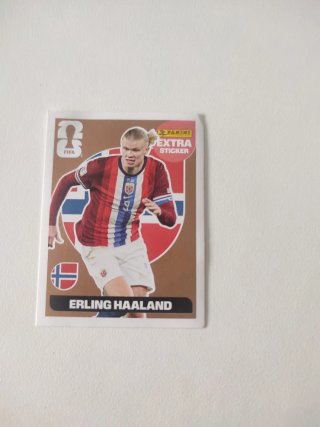 Cromo Erling Haaland Extra Sticker Mundial